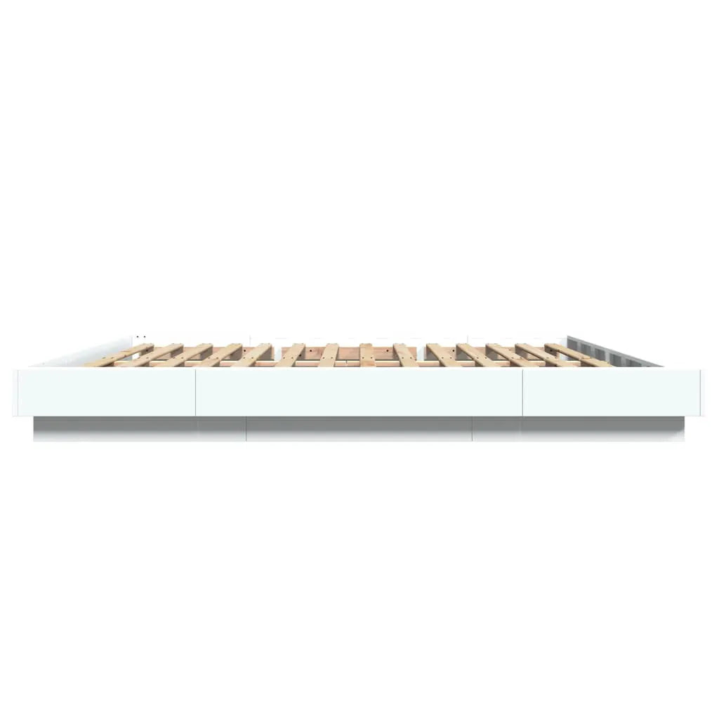 vidaXL Bed Frame without Mattress White 200x200 cm - from vidaXL