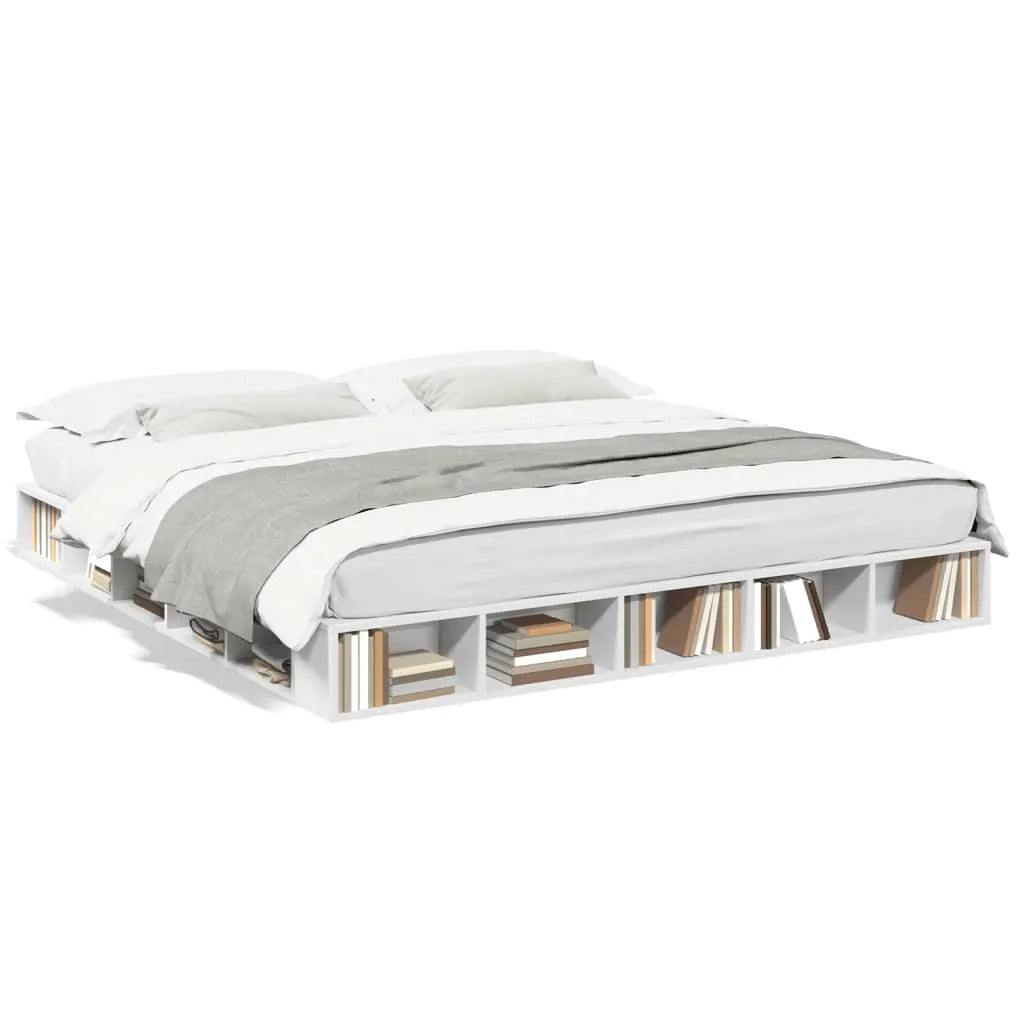 vidaXL Bed Frame without Mattress White 200x200 cm - from vidaXL