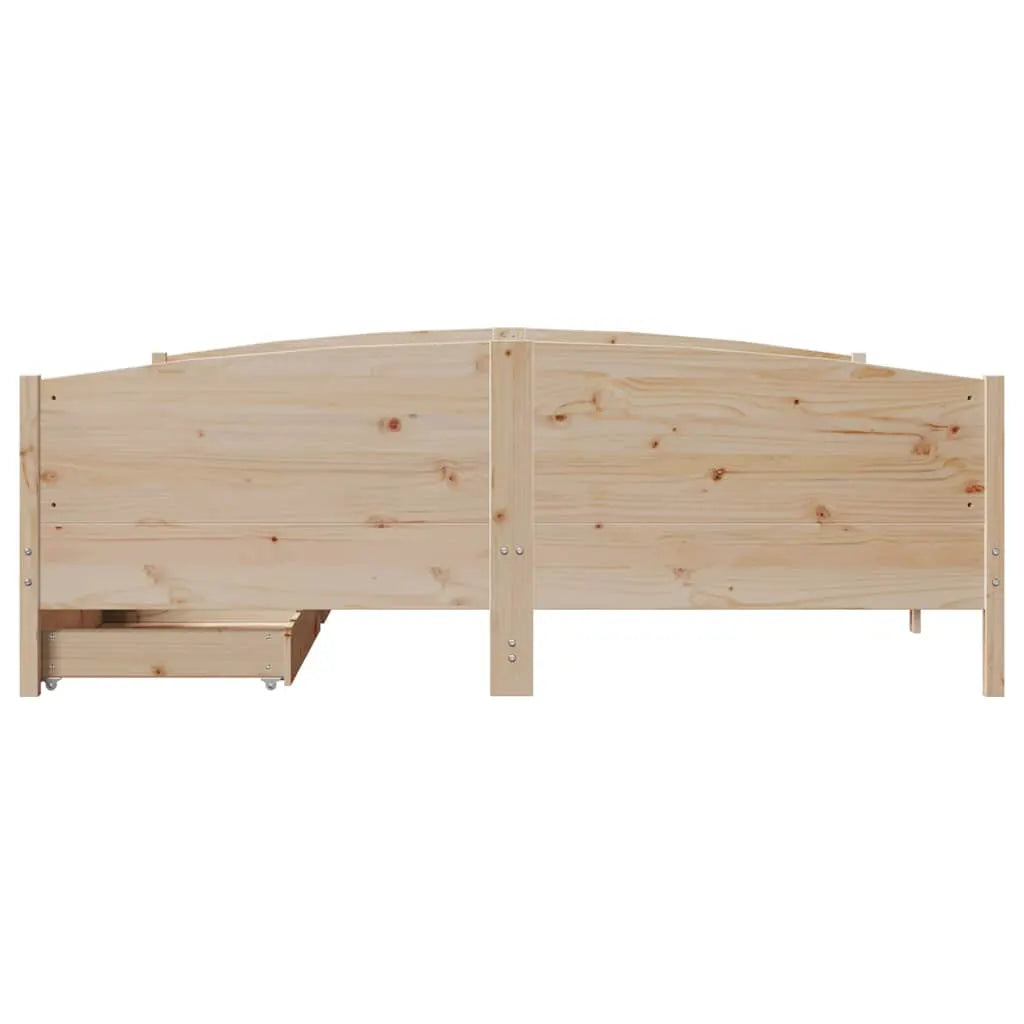 vidaXL Bed Frame without Mattress 200x200 cm Solid Wood Pine - from vidaXL