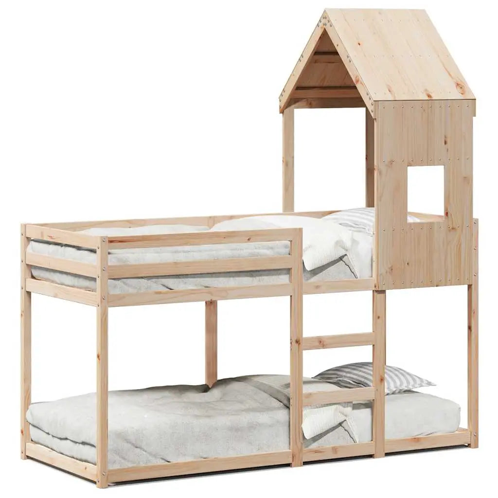 vidaXL Bunk Bed without Mattress 80x200 cm Solid Wood Pine - from vidaXL