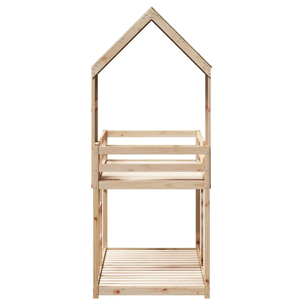 vidaXL Bunk Bed without Mattress 80x200 cm Solid Wood Pine - from vidaXL