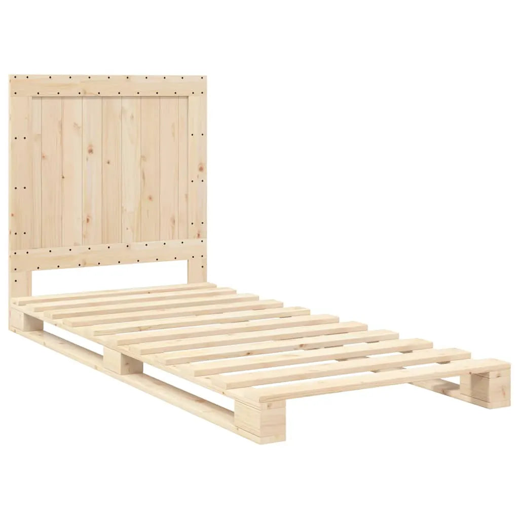 vidaXL Bed Frame | Natural Pine | Solid Pinewood | Single size | Durable - from vidaXL