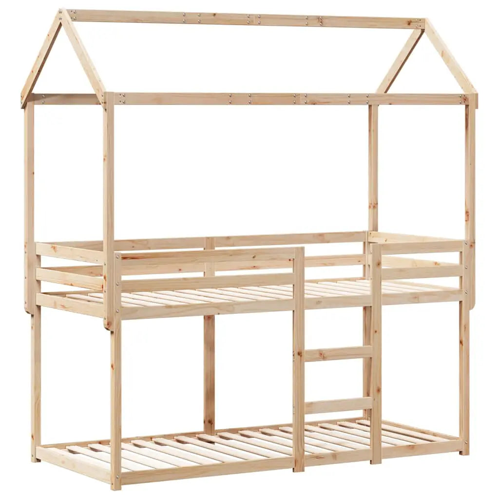 vidaXL Bunk Bed without Mattress 90x200 cm Solid Wood Pine - from vidaXL