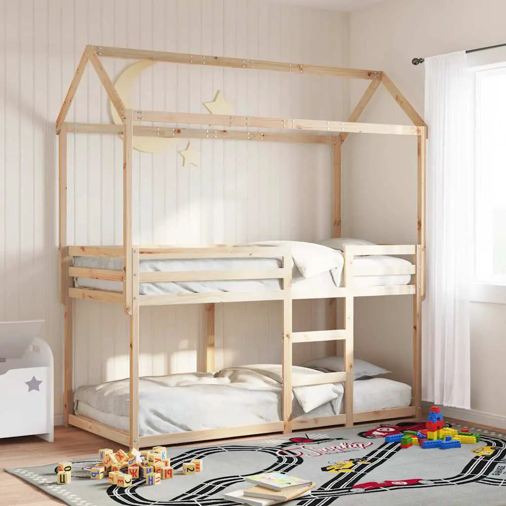 vidaXL Bunk Bed without Mattress 90x200 cm Solid Wood Pine - from vidaXL
