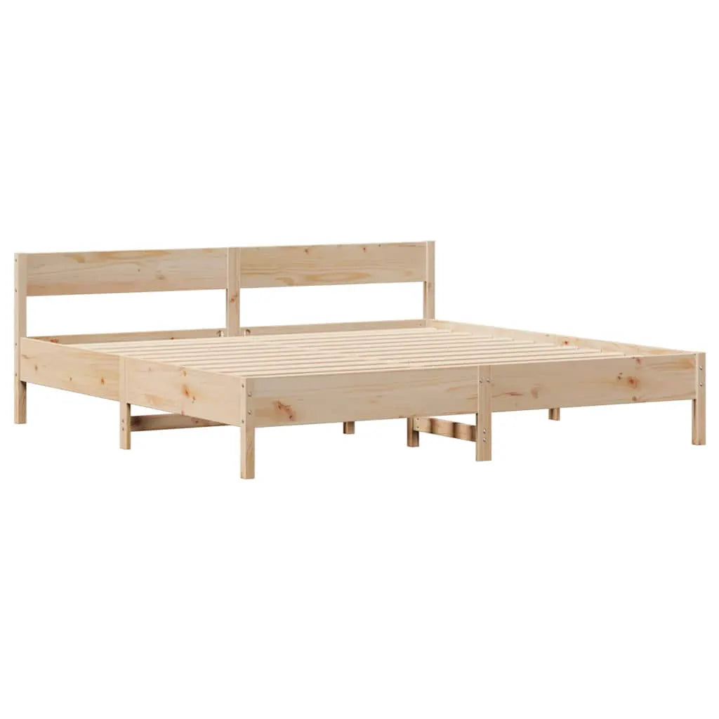 vidaXL Bed Frame without Mattress 200x200 cm Solid Wood Pine - from vidaXL