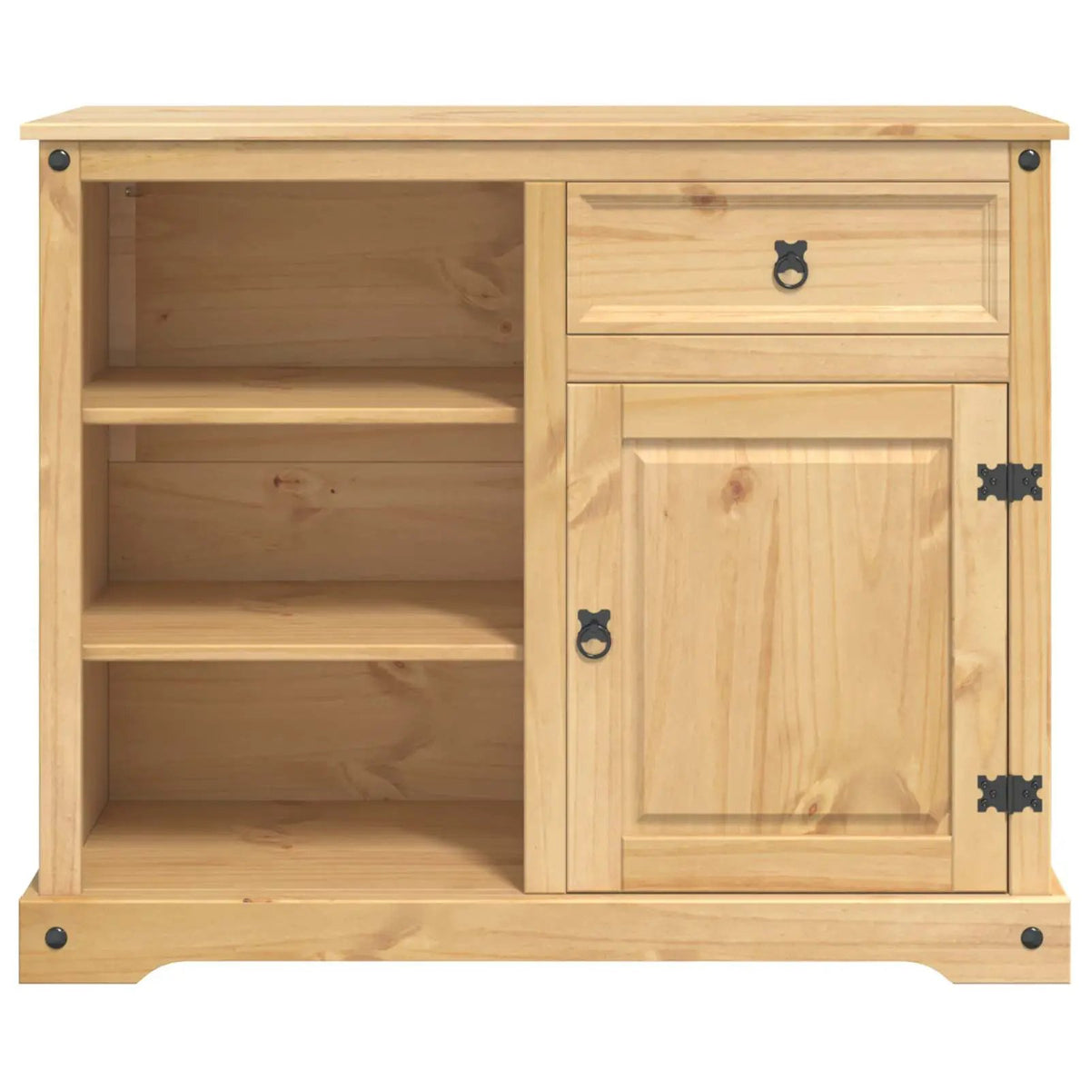 vidaXL Kitchen Trolley 2 pcs Honey Wax 112 x 70 x 91.5 cm Solid-Pine - from vidaXL