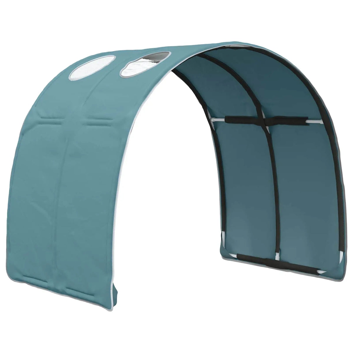 vidaXL Bed with Tunnel 4 pcs White and Light Blue Engineered Wood - from vidaXL