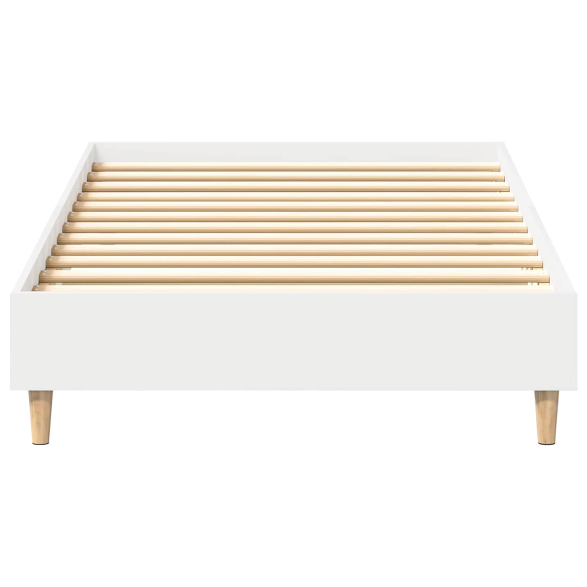vidaXL Bed Frame White 80 x 200 cm Engineered Wood - from vidaXL