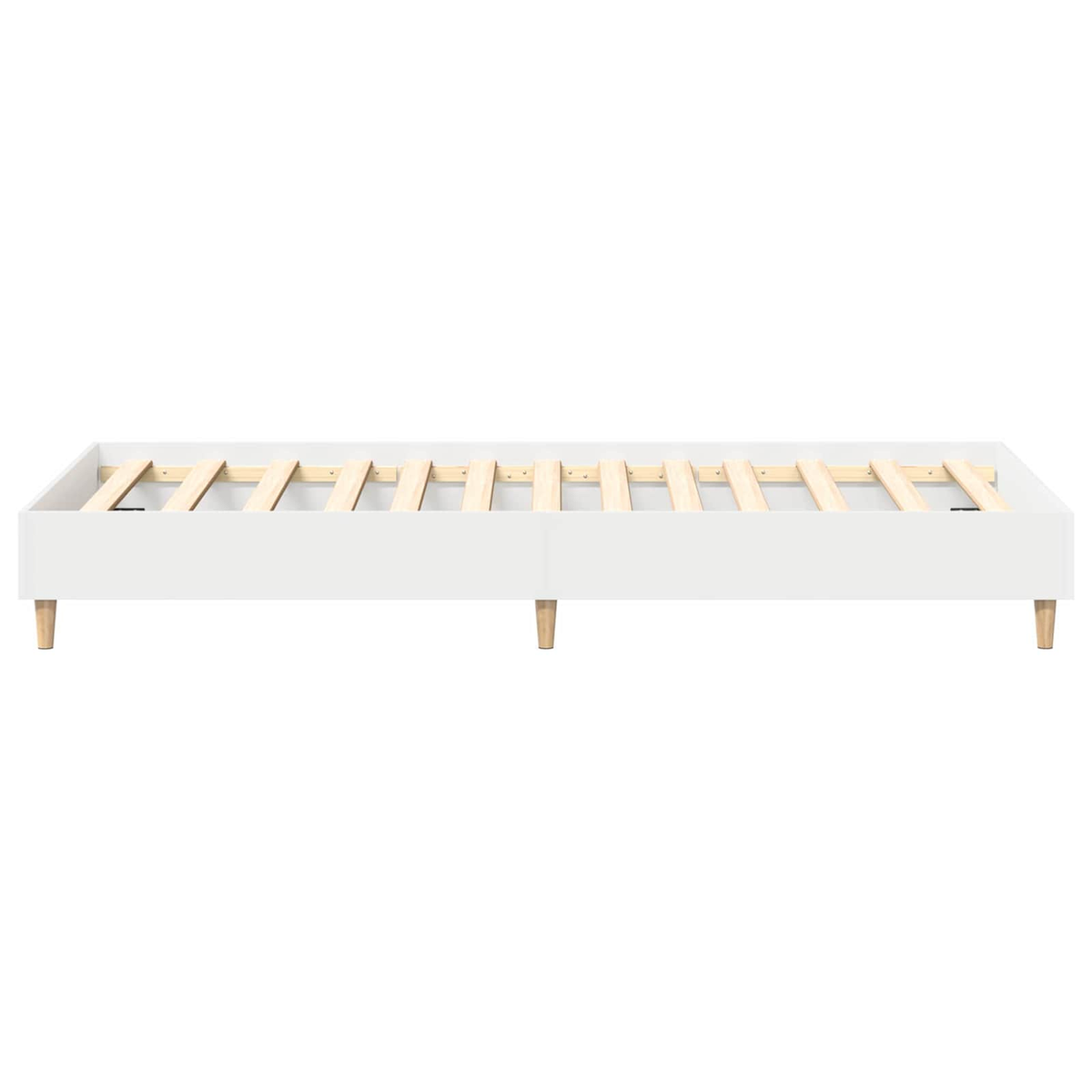 vidaXL Bed Frame White 80 x 200 cm Engineered Wood - from vidaXL