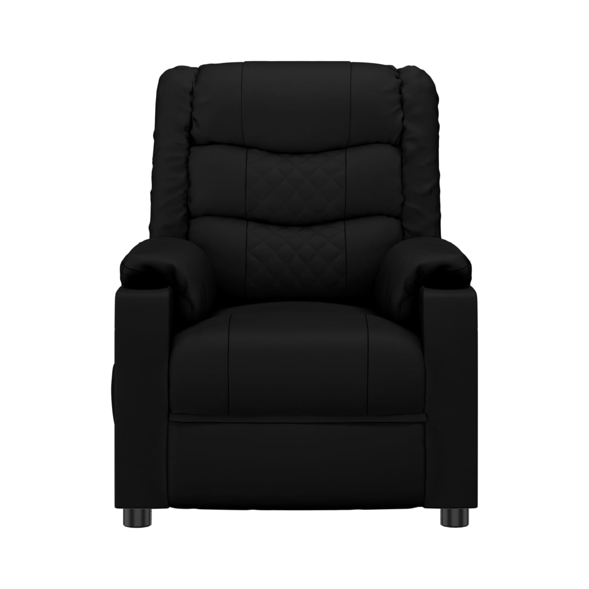 vidaXL Recliner Chair Black Faux Leather - from vidaXL
