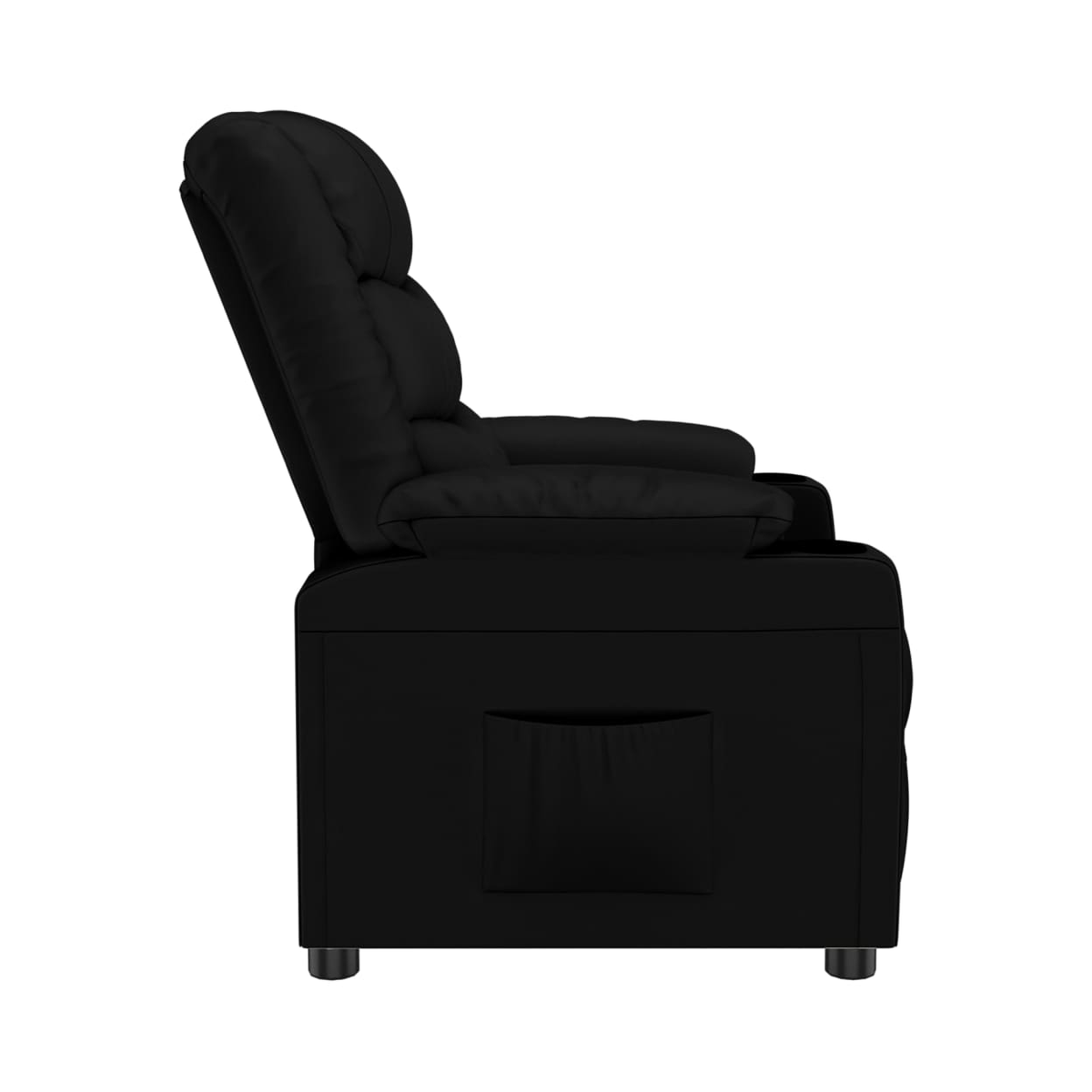 vidaXL Recliner Chair Black Faux Leather - from vidaXL