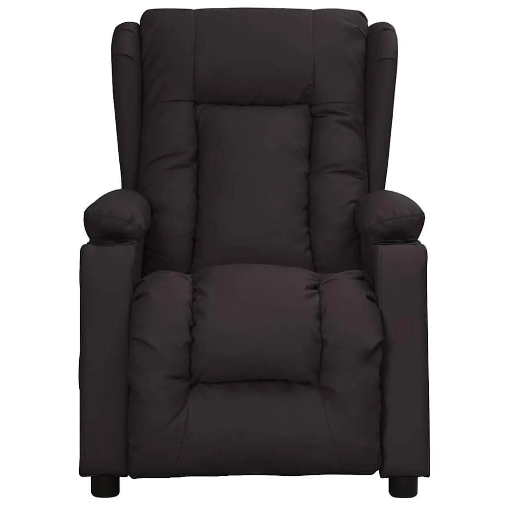 vidaXL Recliner Chair Black Faux Leather - from vidaXL