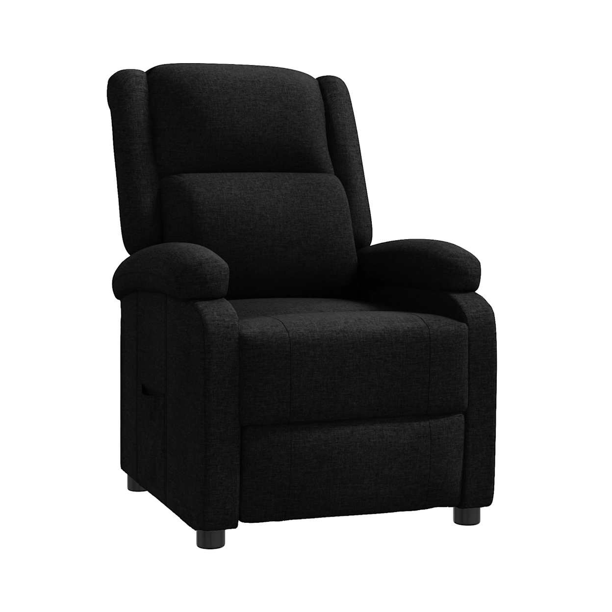 vidaXL Recliner Chair Black Fabric - from vidaXL