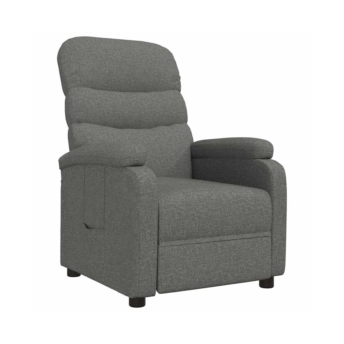 vidaXL Recliner Chair Dark Grey Fabric - from vidaXL