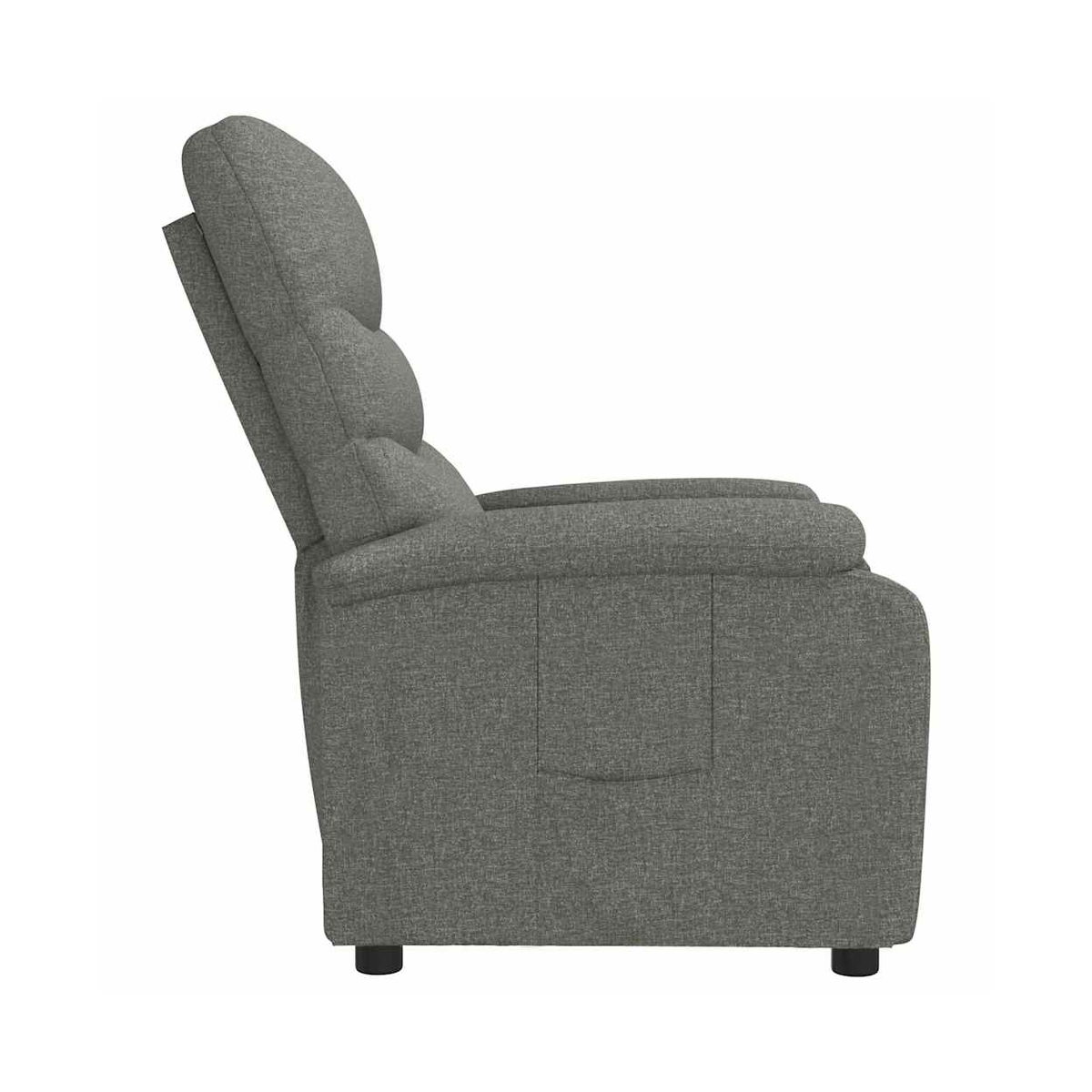 vidaXL Recliner Chair Dark Grey Fabric - from vidaXL