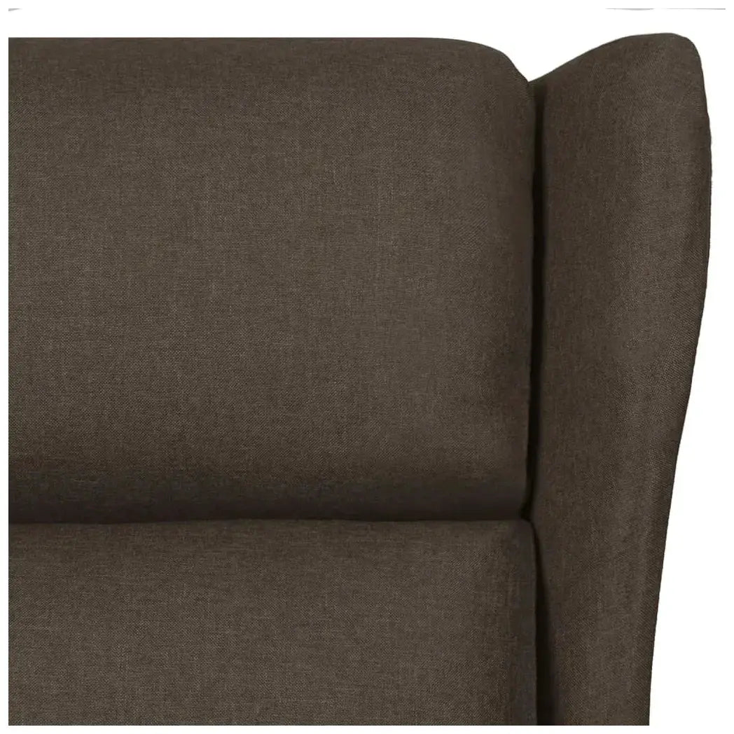 vidaXL Recliner Chair Dark Brown Fabric - from vidaXL