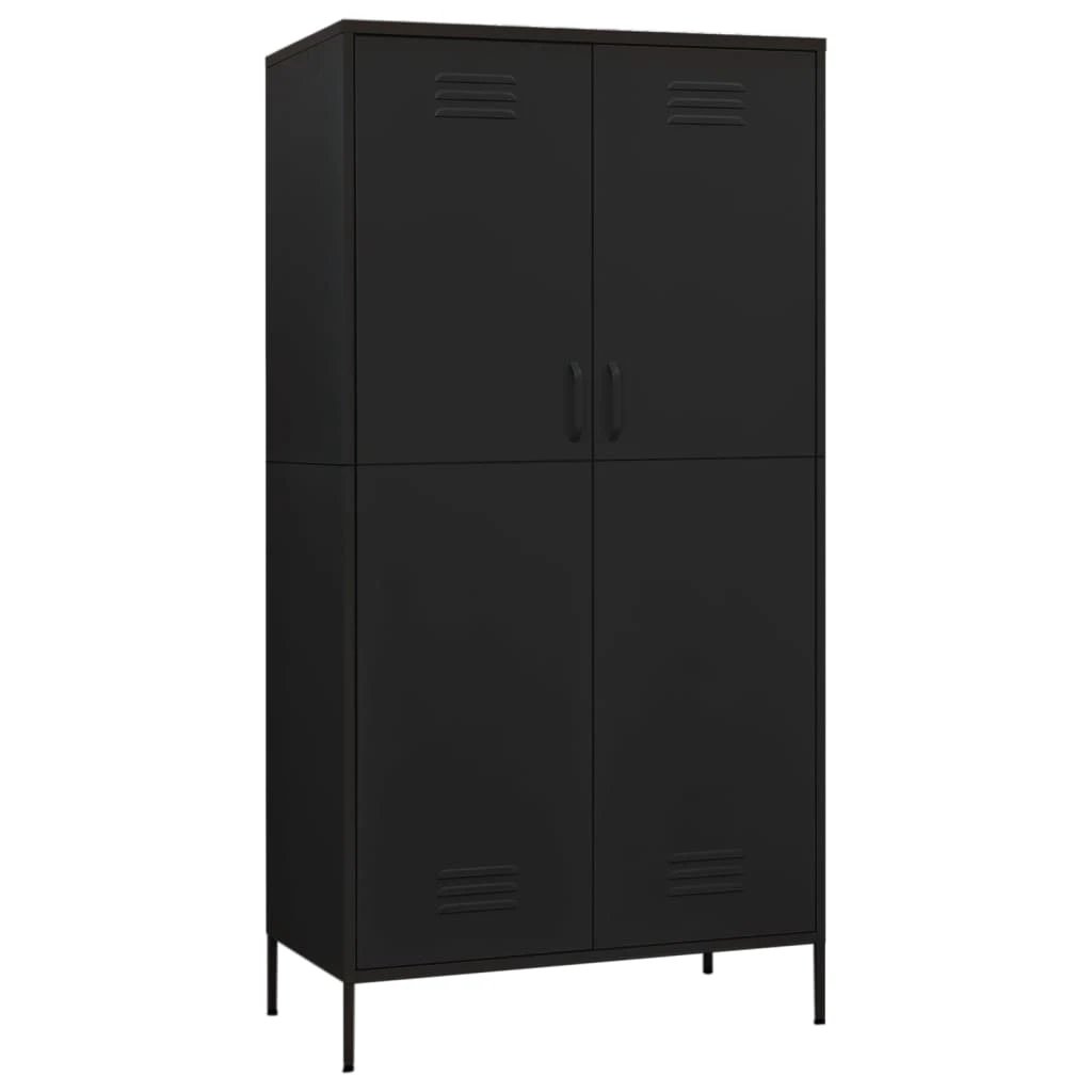 vidaXL Wardrobe Olive Green 90x50x180 cm Steel by vidaXL