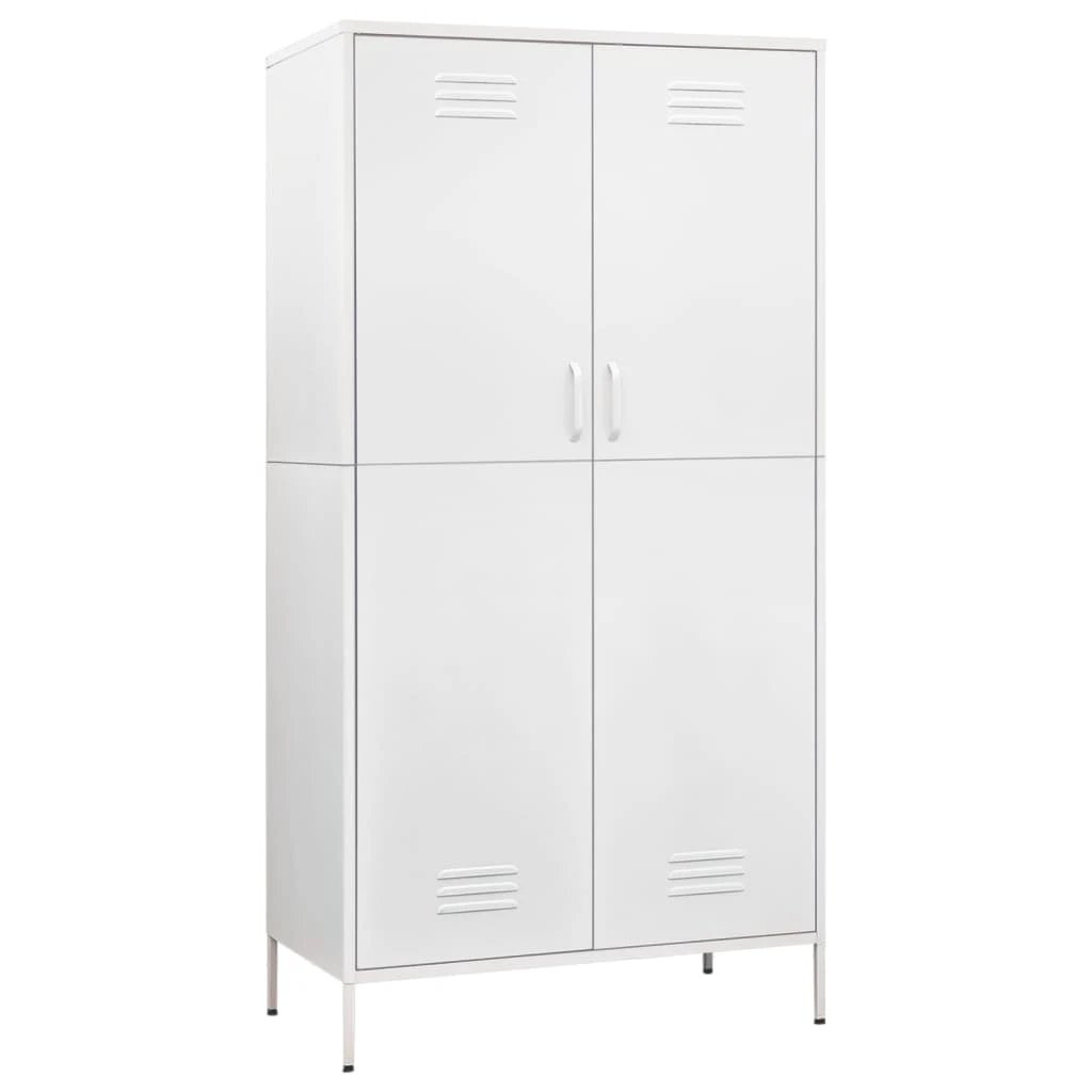 vidaXL vidaXL Wardrobe Olive Green 90x50x180 cm Steel - Wardrobe