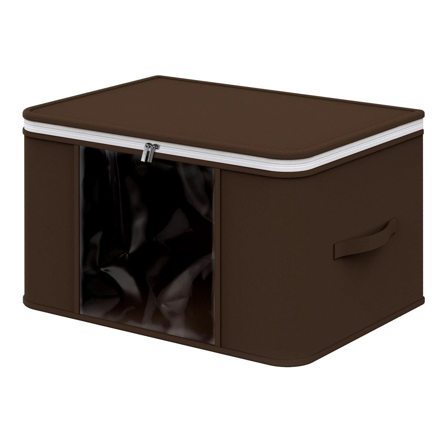 Vinsani Underbed Storage Bag Large Rigid Sides With Clear Window For Bedding And Clothes by Vinsani