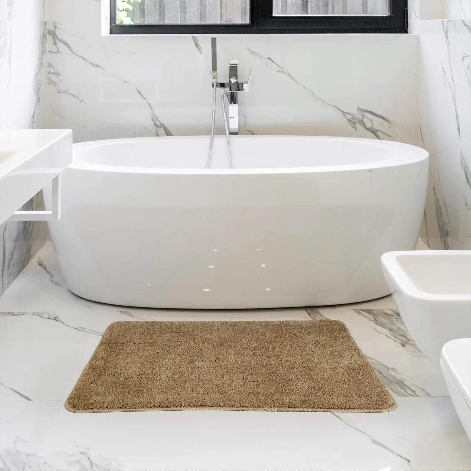 Vinsani VINSANI BATH MAT 50X80cm BEIGE 1010161 - Rug