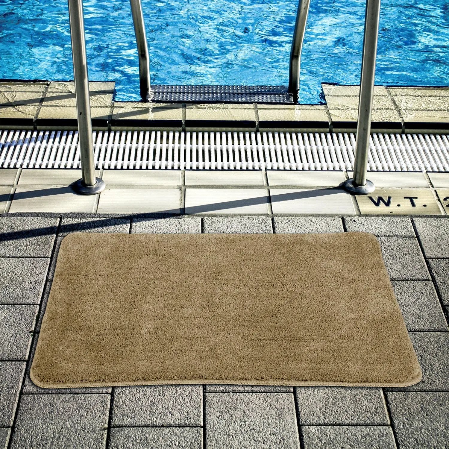 Vinsani VINSANI BATH MAT 50X80cm BEIGE 1010161 - Rug
