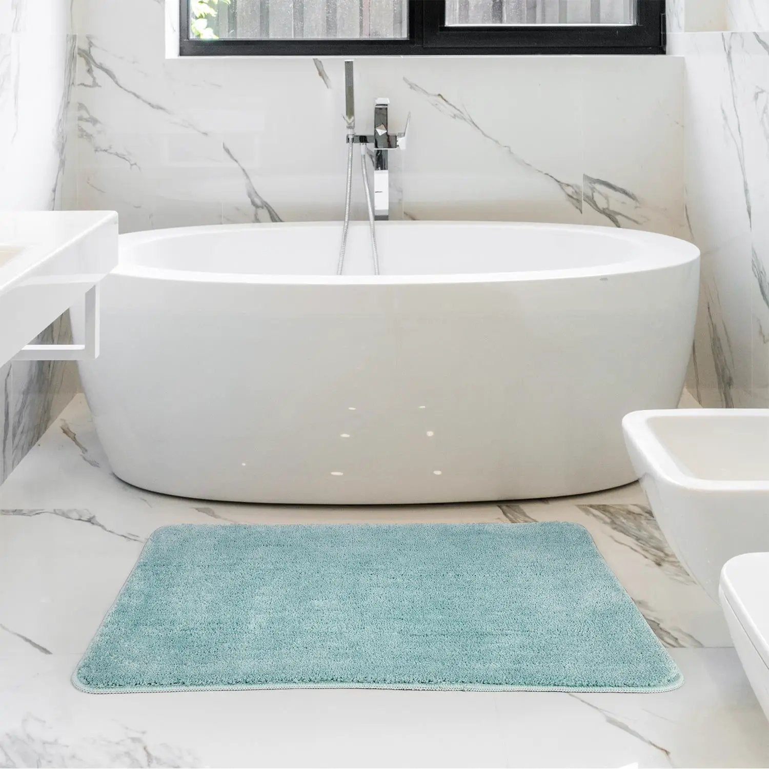 Vinsani VINSANI BATH MAT 60X90cm L.BLUE 1010164 - Rug