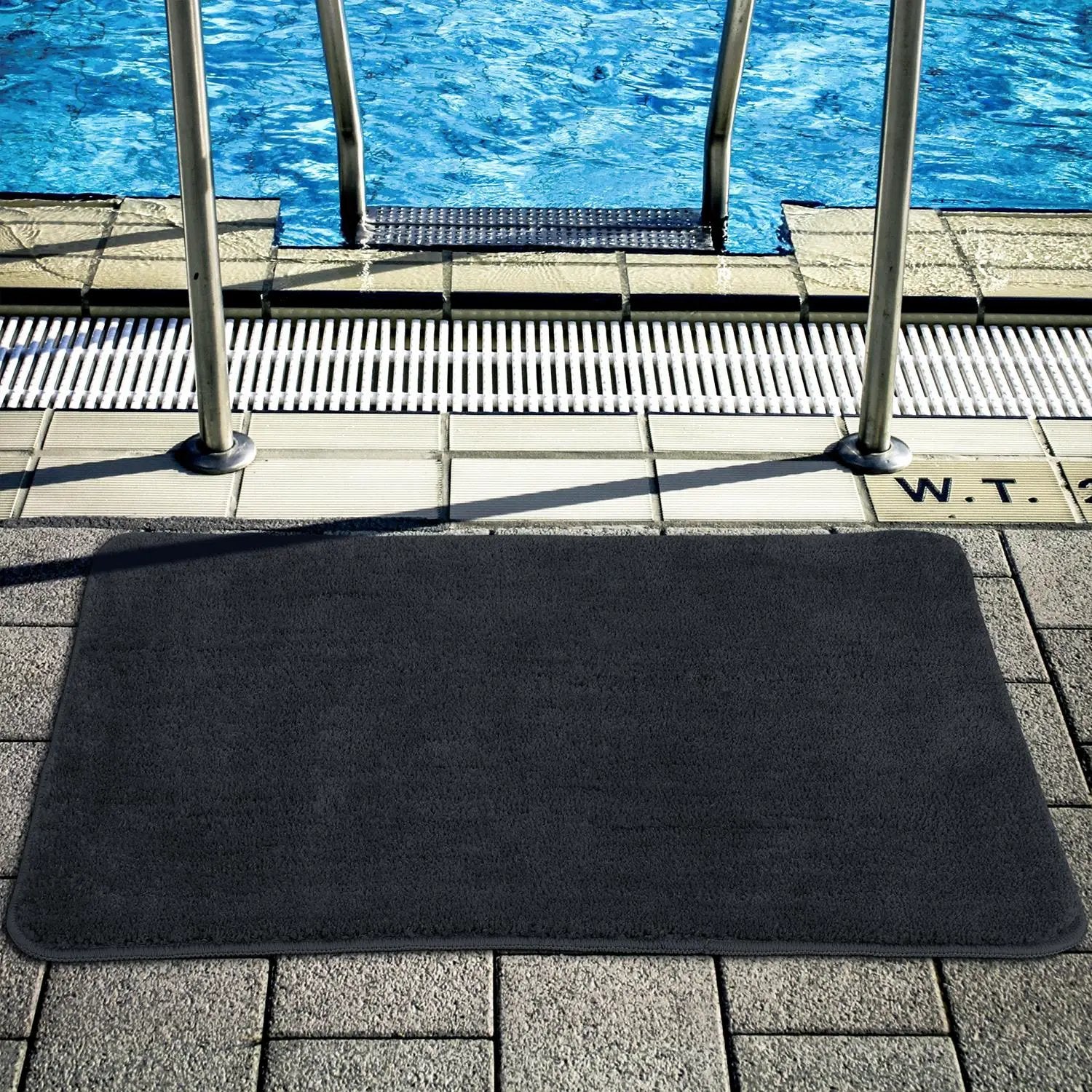 Vinsani VINSANI BATH MAT 60X90cm D.GREY 1010166 - Rug