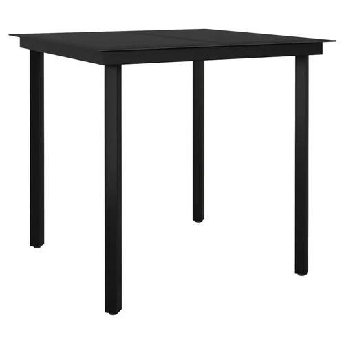 vidaXL vidaXL 5 Piece Garden Dining Set Black Cotton Rope and Steel - Garden Set