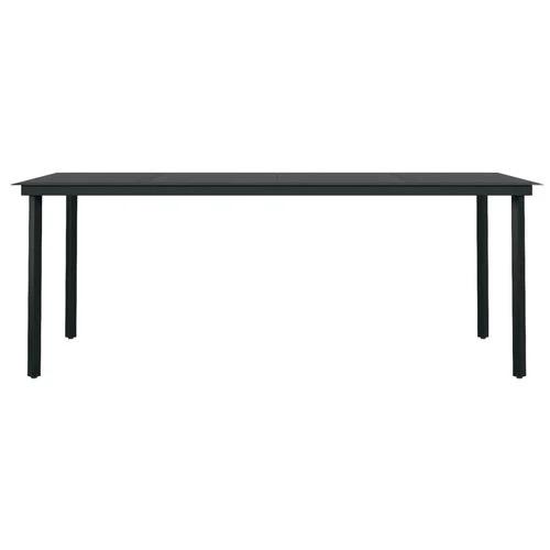 vidaXL vidaXL 5 Piece Garden Dining Set Black Cotton Rope and Steel - Garden Set