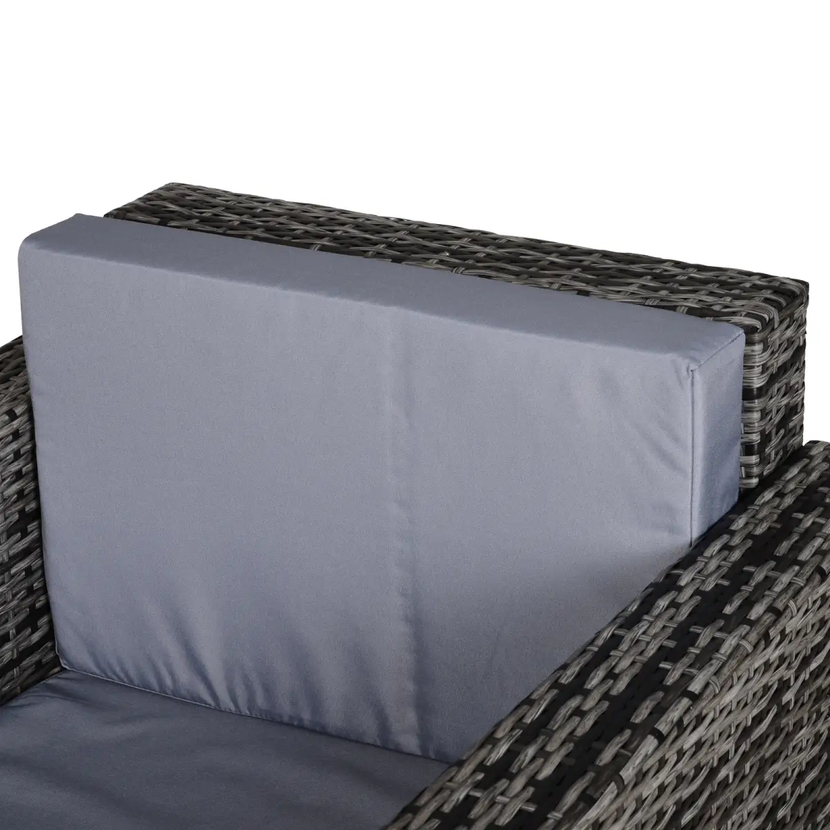 Outsunny Rattan Outdoor Garden Single Sofa Armchair - Garden Sofa Sets