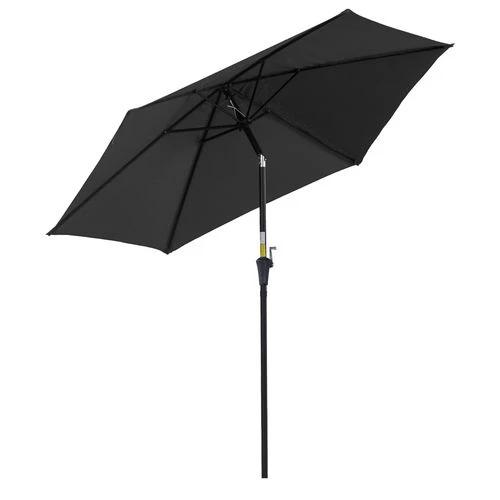 Outsunny 2.7M Patio Tilt Umbrella with Aluminium Frame and Crank for Outdoor Sun Protection by Outsunny