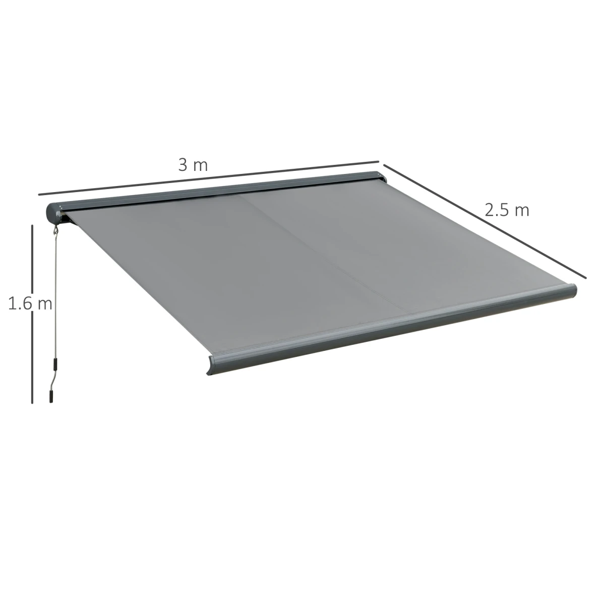 Outsunny Outsunny Cassette Awning Sunshade Universal Fit Electric Motorised For Doors And Windows - Cover