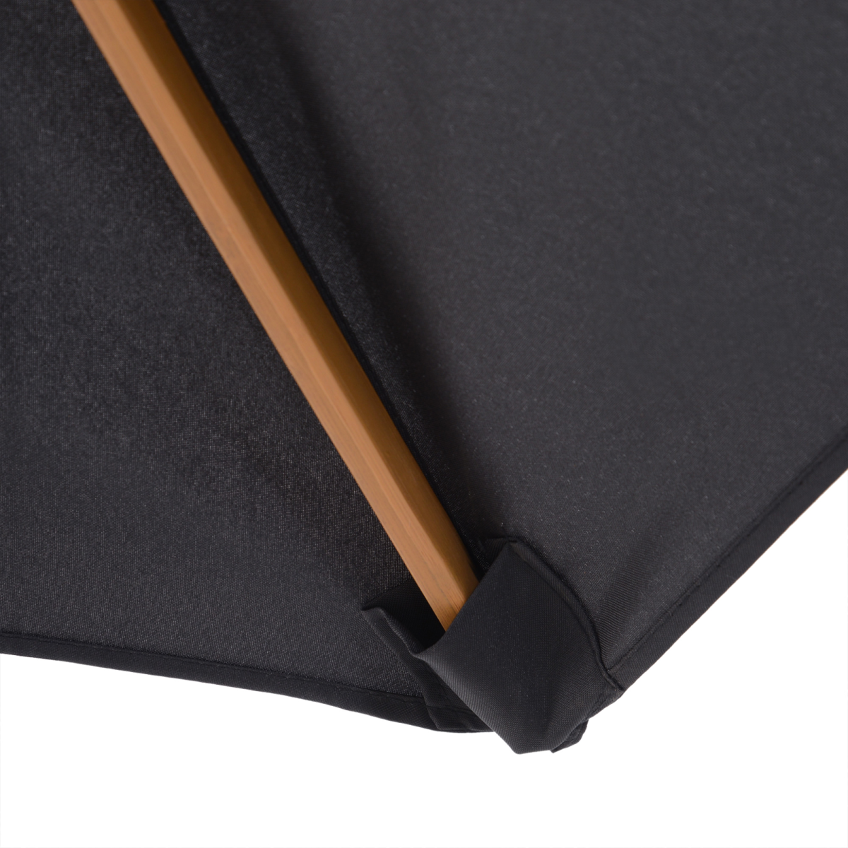 Outsunny 2.5m Wooden Garden Patio Parasol Umbrella - Parasol