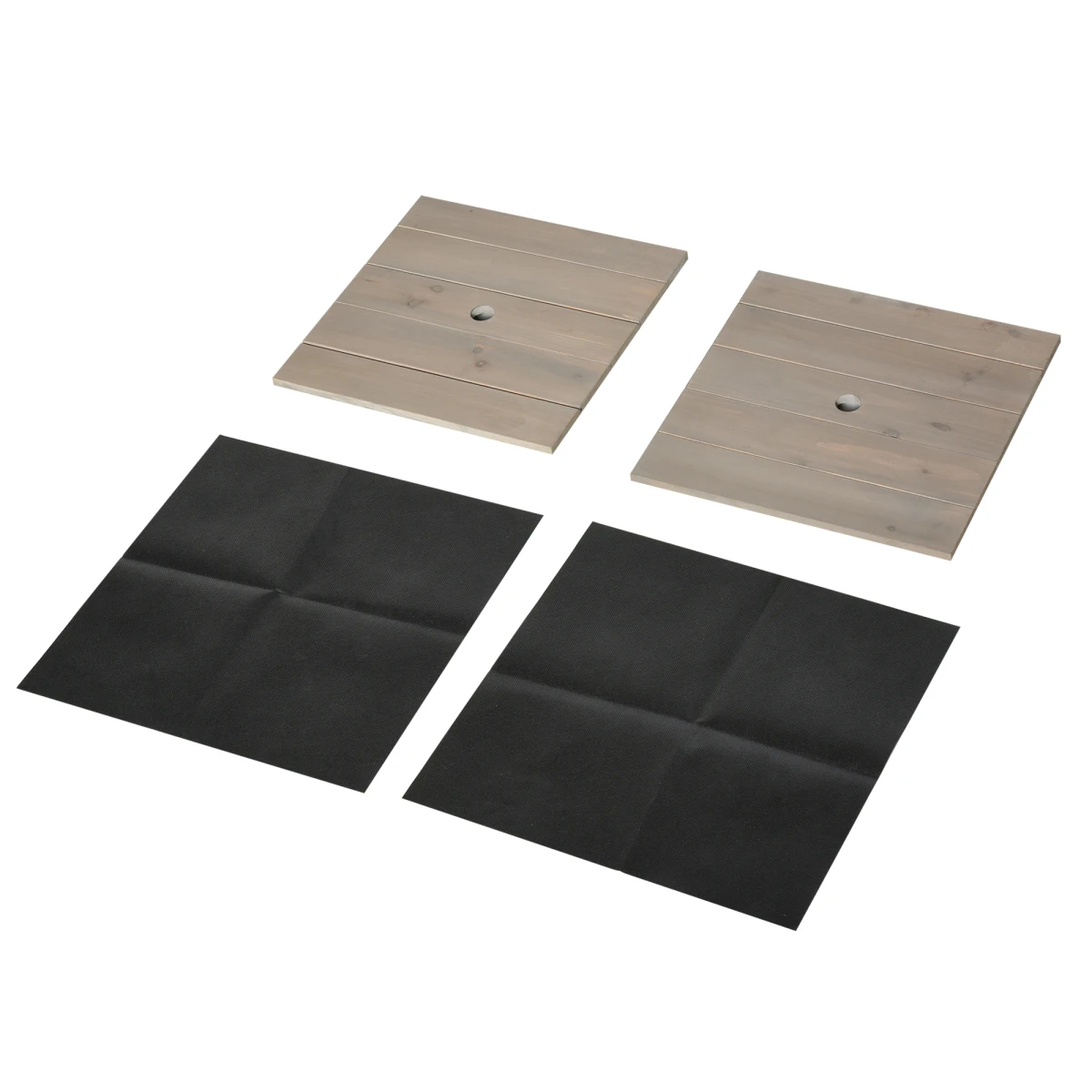 Outsunny Outsunny Garden Planter Bench Dual Planter Raised Patio - Planters