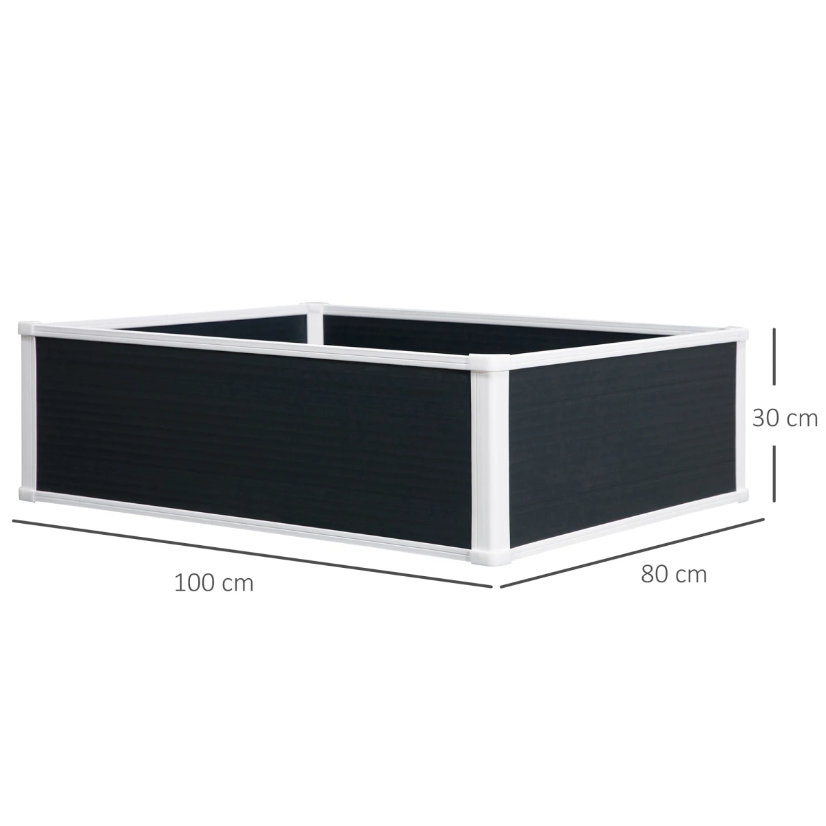Outsunny Garden Raised Bed Planter 40x14x8 Durable Home by Outsunny