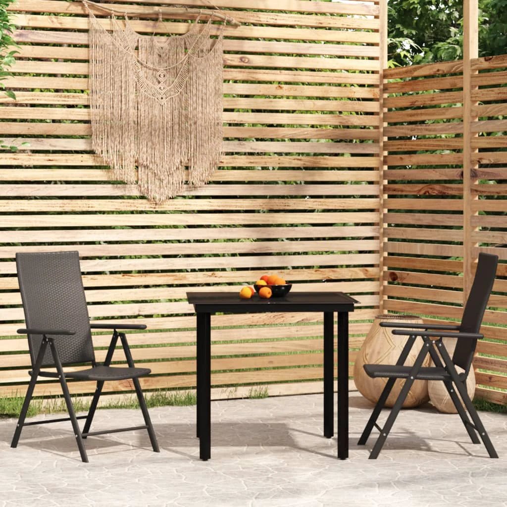 VidaXL 5Pc Garden Dining Set PolyRattan Outdoor by vidaXL