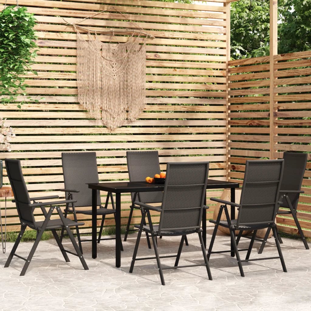 VidaXL 5Pc Garden Dining Set PolyRattan Outdoor by vidaXL