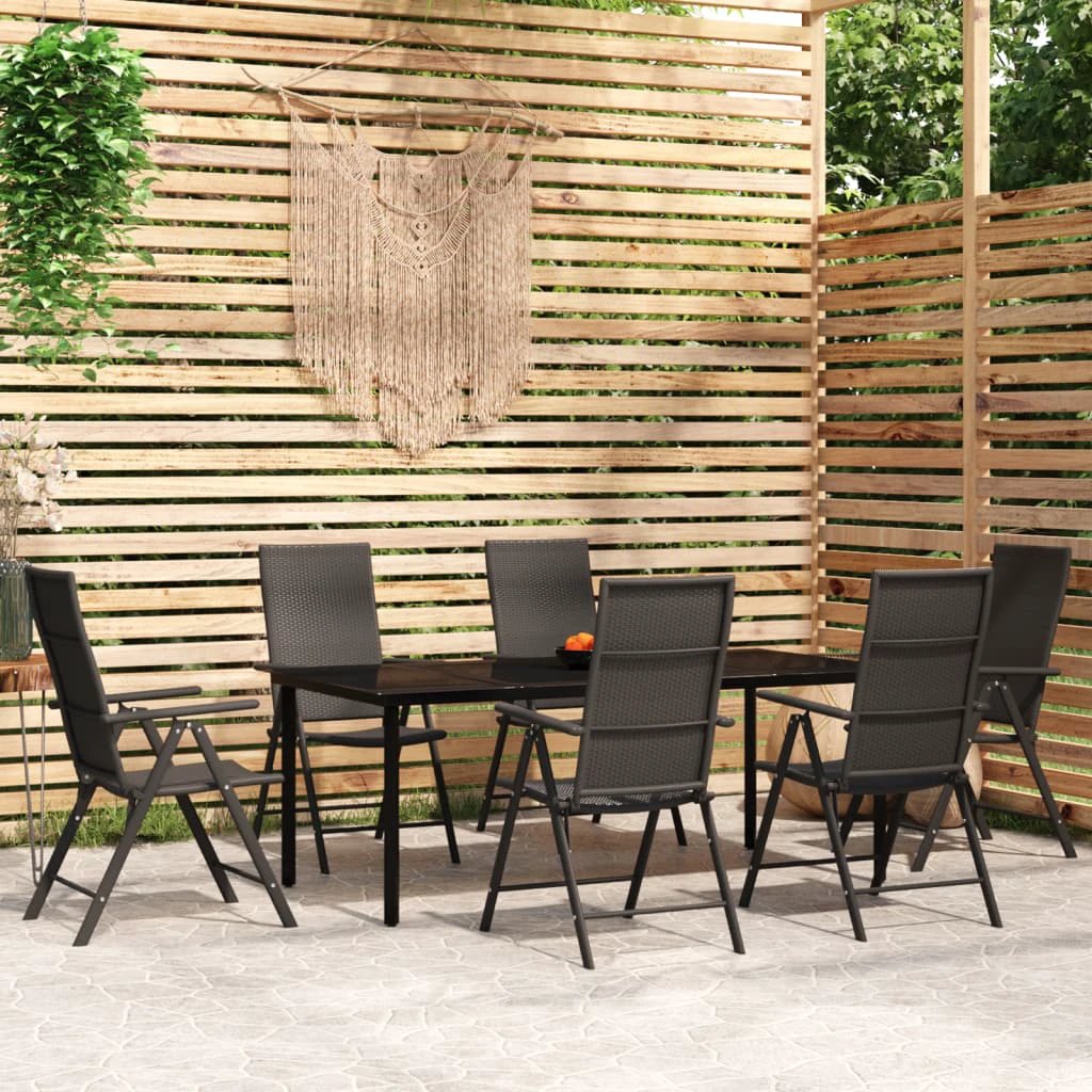 VidaXL 5Pc Garden Dining Set PolyRattan Outdoor by vidaXL