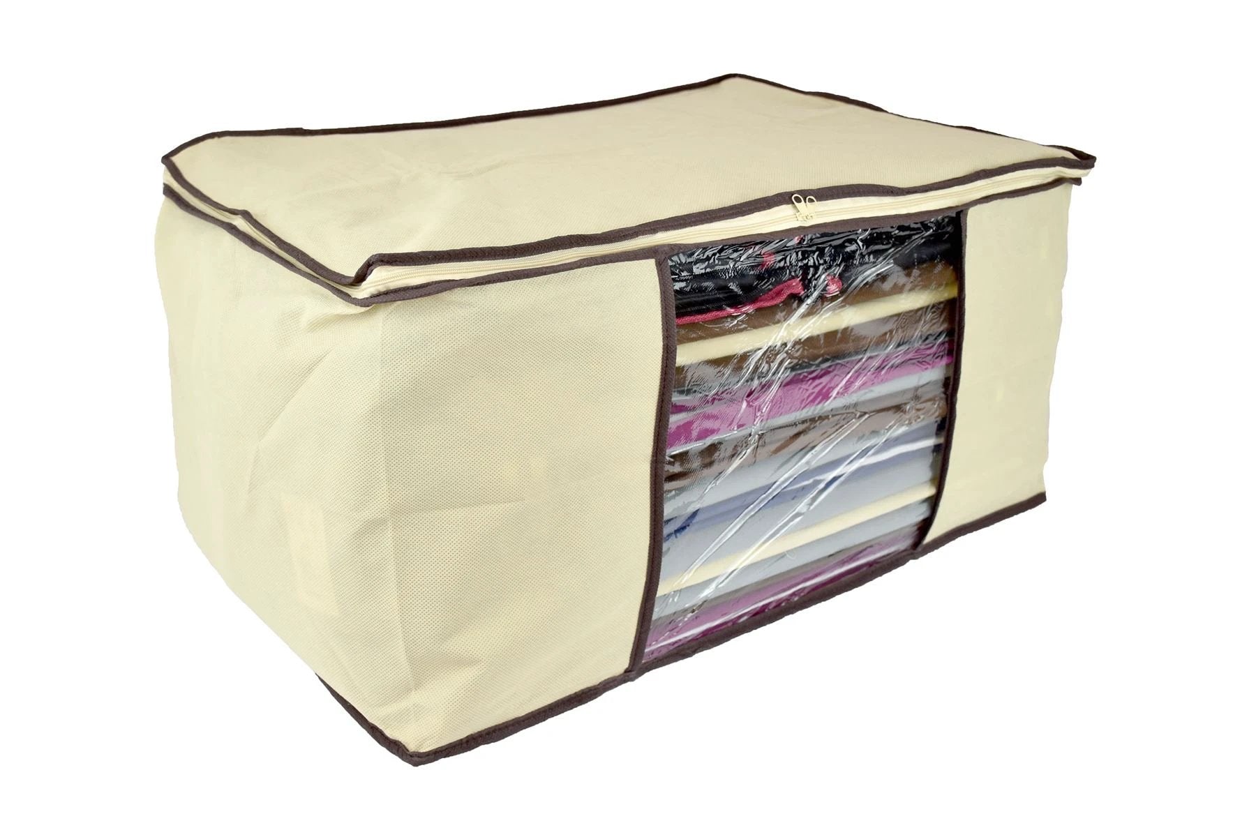 Vinsani Underbed Storage Bag Large Rigid Sides With Clear Window For Bedding And Clothes by Vinsani