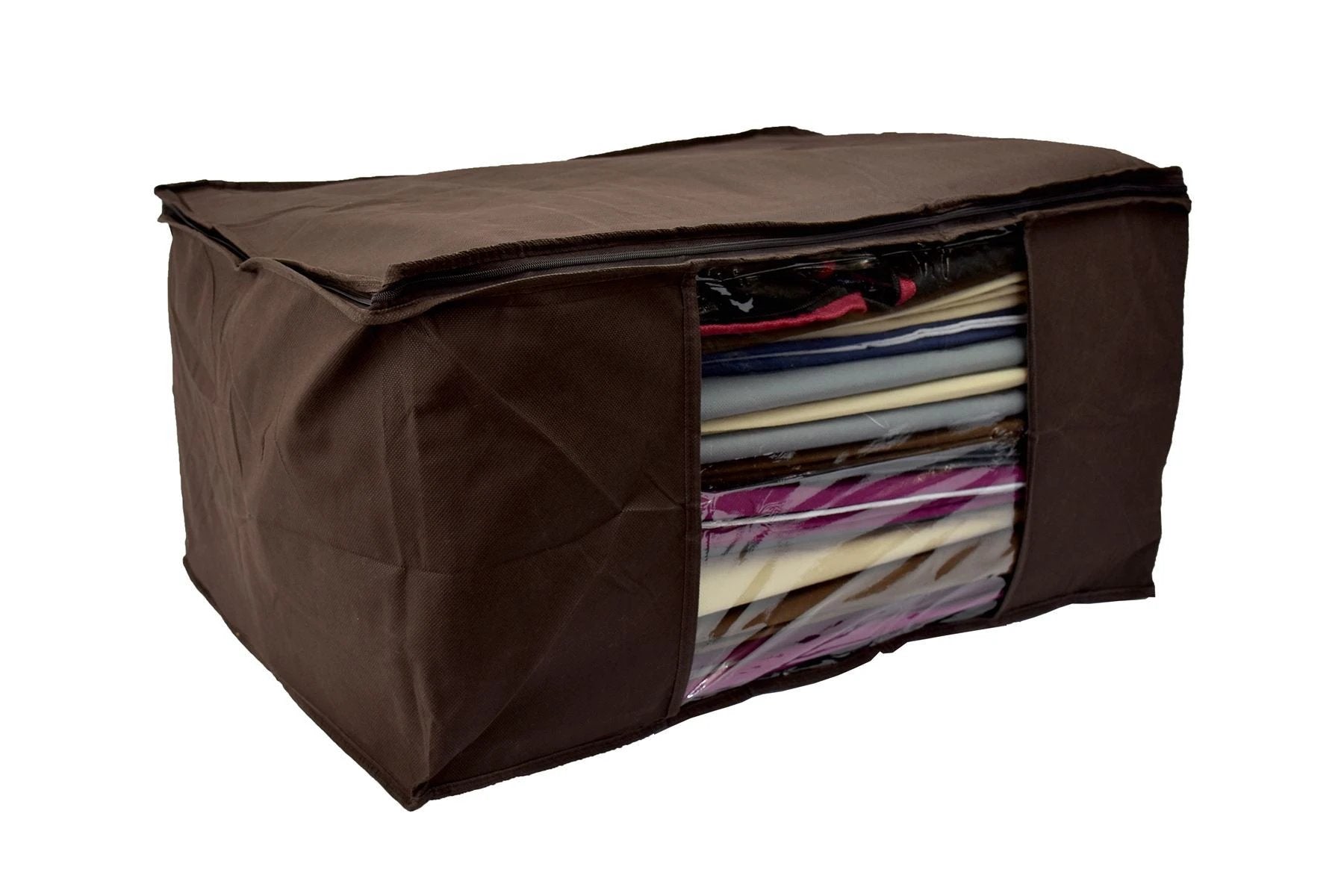 Vinsani Underbed Storage Bag Large Rigid Sides With Clear Window For Bedding And Clothes by Vinsani