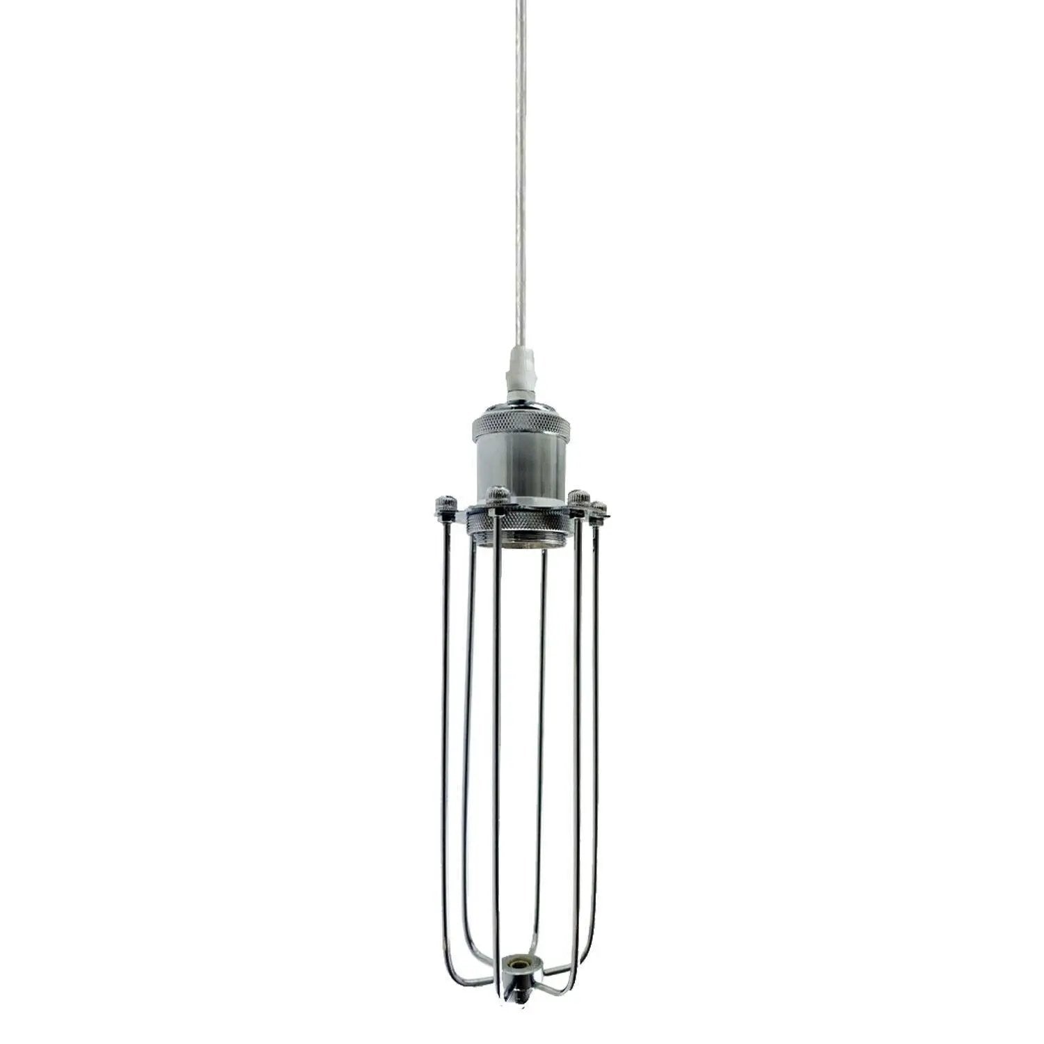 Un-branded 3 Way Cluster Hanging Ceiling Pendant Light E27 Chrome Light Fitting Lamp Kit - Pendant Lights