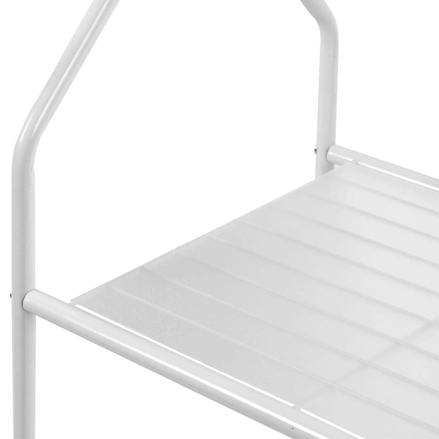 House of Home Premium Clothes Rail Two Tier White Powder Coating - Wardrobe