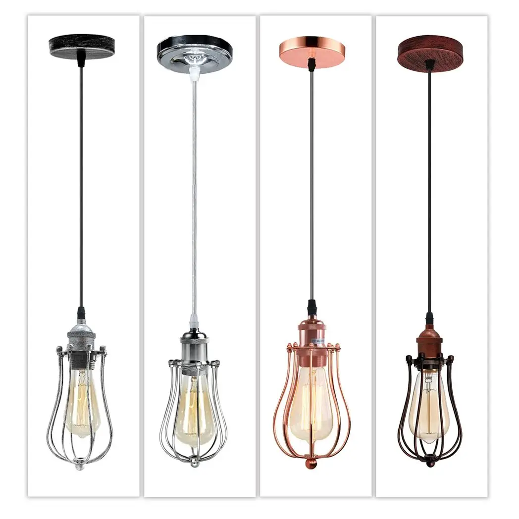 LEDSone Ceiling Rose Balloon Cage Hanging Pendant Lamp Holder Light Fitting Lighting Kit UK - Pendant Lights