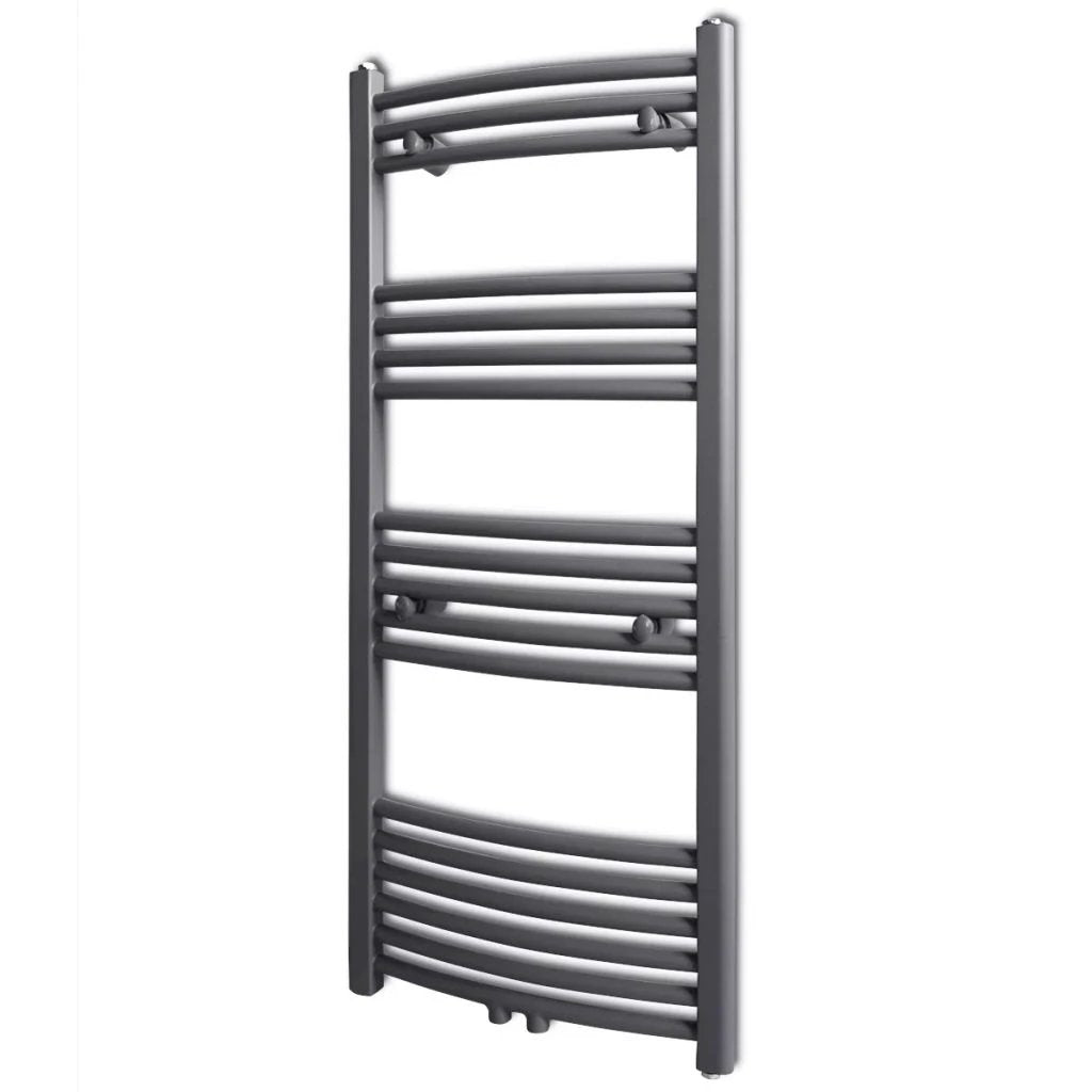 vidaXL Quality Grey Towel Rail Radiator 480x480mm Dual Purpose Hydronic Heating For Bathroom - Radiator