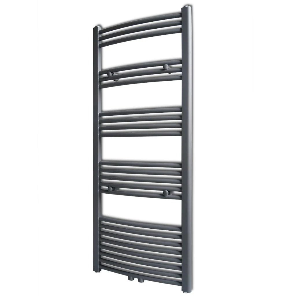 vidaXL Quality Grey Towel Rail Radiator 480x480mm Dual Purpose Hydronic Heating For Bathroom - Radiator
