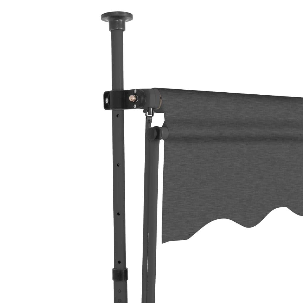 vidaXL LED Awning 100cm Manual Retractable Anthracite - Cover