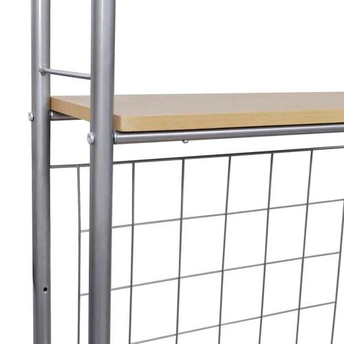 vidaXL vidaXL 3 Piece Folding Dining Set with Storage Rack for Space-Saving Solutions in Homes and Restaurants -