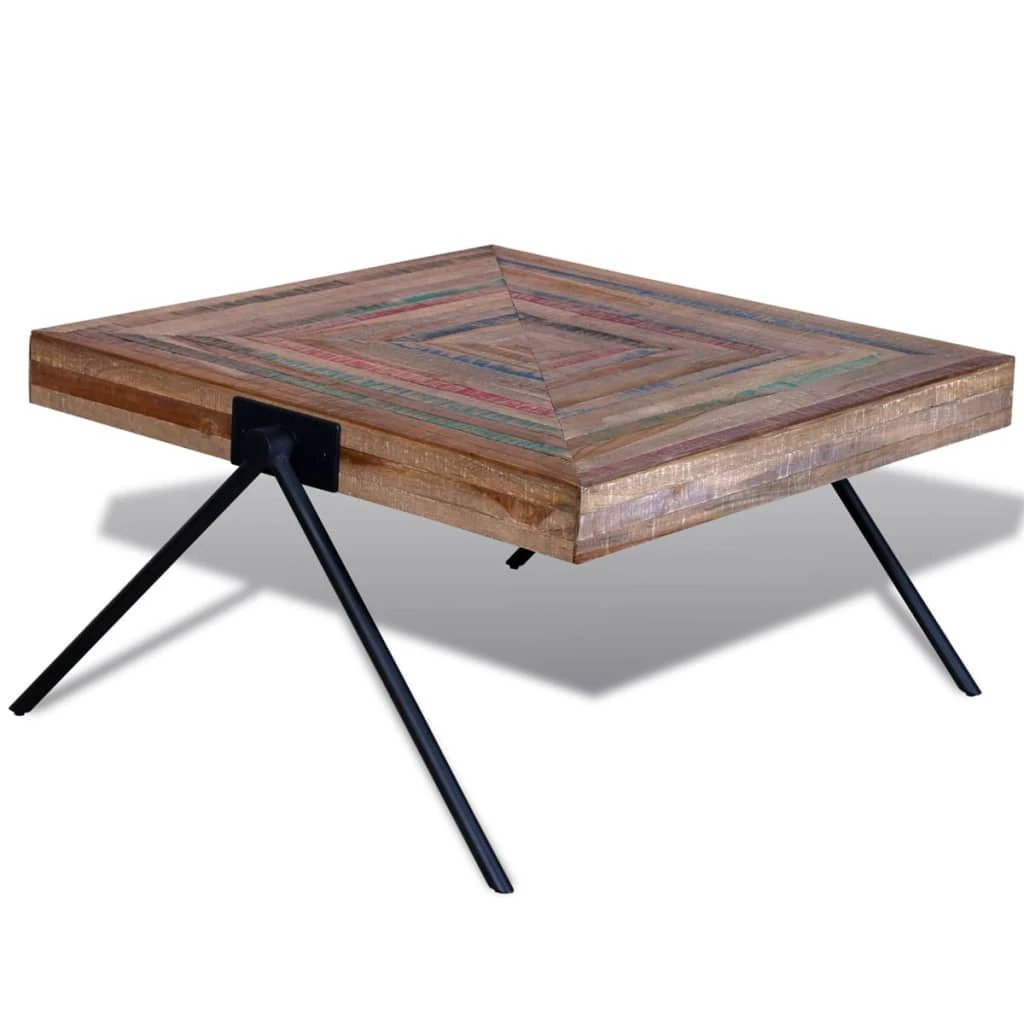 Reclaimed Teak Coffee Table V-Shaped Legs by vidaXL