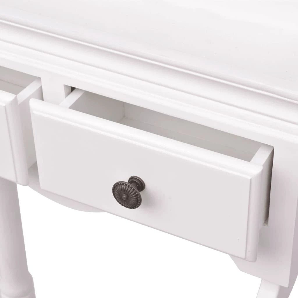 VidaXL Clothing Rack With Cabinet Wood White Durable Garment Organizer For Home Use by vidaXL