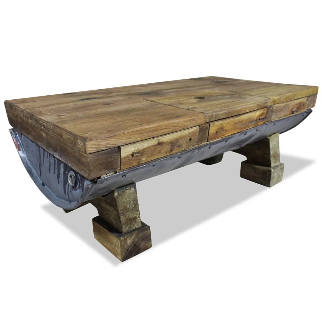 Reclaimed Solid Coffee Table 90x50x35cm by vidaXL